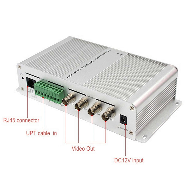 4 Channel Active UTP Video Transmitter