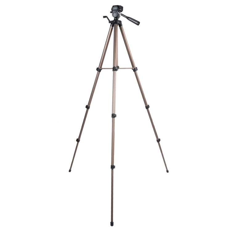 Portable Tripod Stand for Digital Cameras, 4-Section Aluminum Legs with Brace