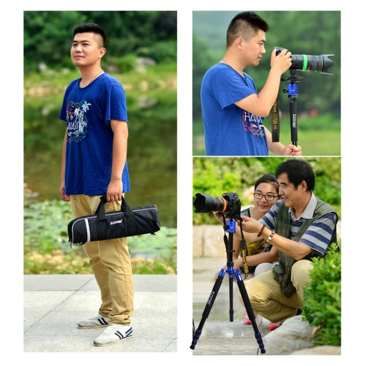 ZOMEI Z888 Portable Professional Travel Aluminium Tripod Monopod with Ball Head for Digital Camera