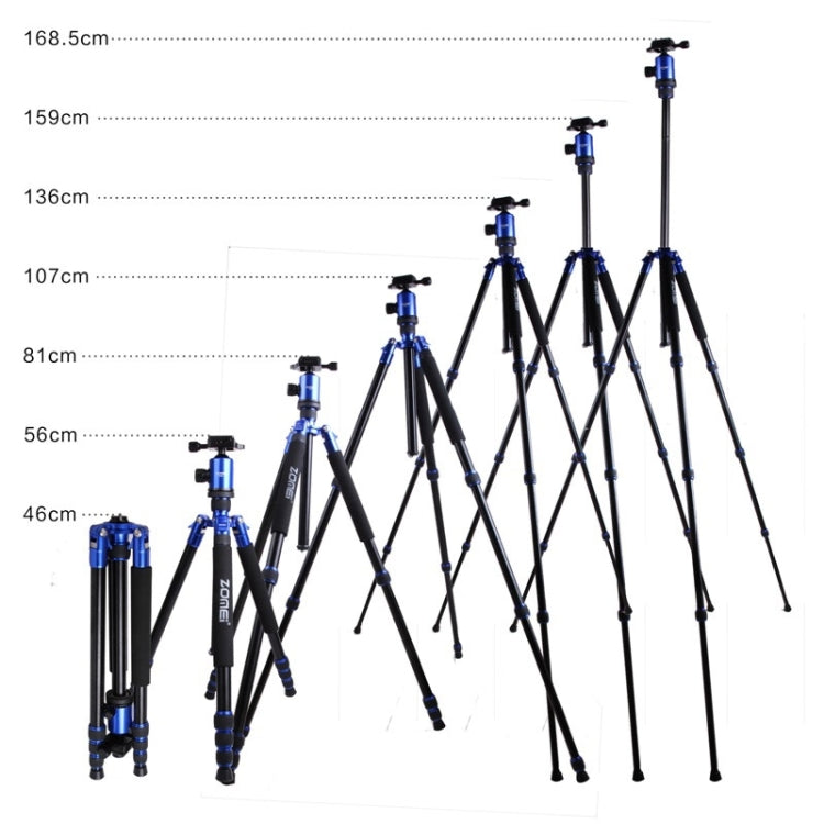 ZOMEI Z888 Portable Professional Travel Aluminium Tripod Monopod with Ball Head for Digital Camera