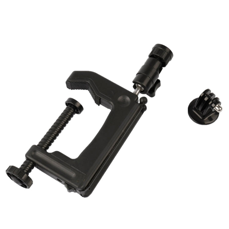 Desktop Fixed Clamp Holder Mount with Tripod Adapter for GoPro Hero12 Black / Hero11 /10 /9 /8 /7 /6 /5, Insta360 Ace / Ace Pro, DJI Osmo Action 4 and Other Action Cameras, Clamp Size: 1 - 6 cm My Store