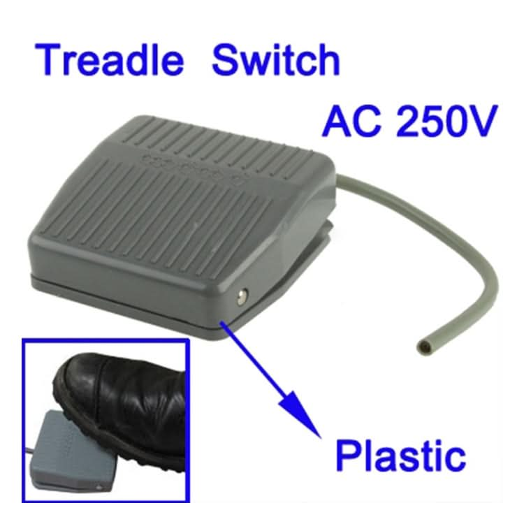 AC 250V 10A Textured Plastic Foot Treadle Switch (TFS-201)-Reluova