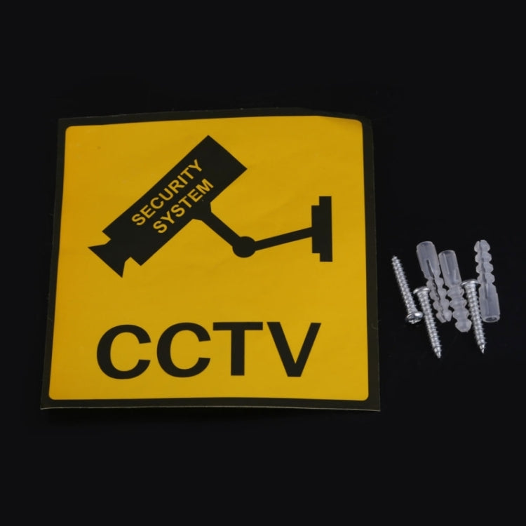 Realistic Looking Dummy Security CCTV Camera with Flashing Red LED