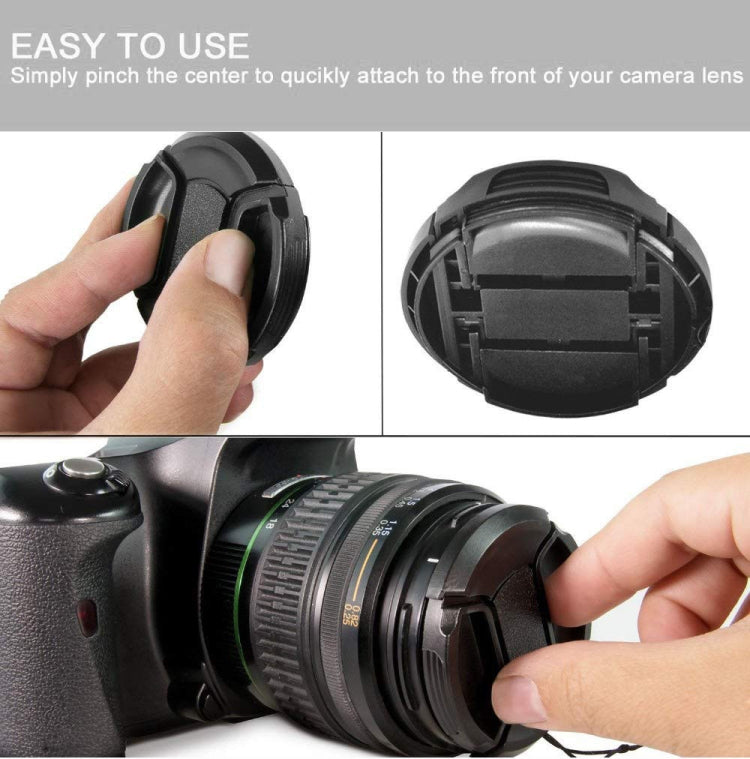 72mm Center Pinch Camera Lens Cap