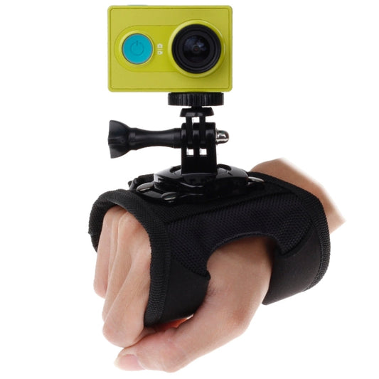 360 Degree Rotation Glove Style Strap Mount Wrist Strap Palm Holder with Screw and Adapter for Xiaomi Yi Sport Camera / GoPro Hero4 / 3+ / 3 / 2 / 1, Size: 45cm x 11cm My Store