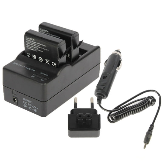 AHDBT-401 Digital Camera Double Battery Charger + Car Charger + Adapter for GoPro HERO4 My Store