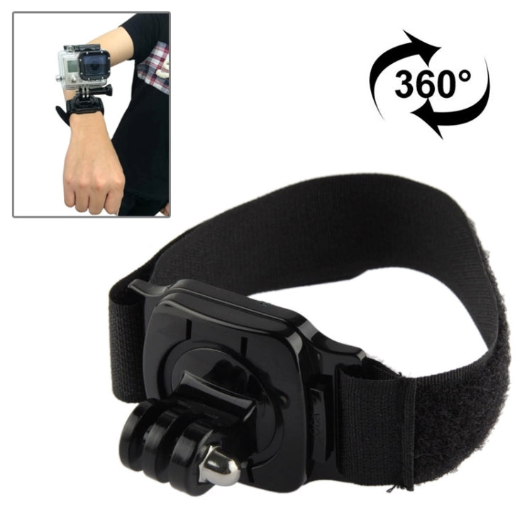 360 Degree Rotation Hand Camera Wrist Strap Mount for GoPro HERO13 Black / HERO12 / HERO11 /10 /9 /8 /7 /6 /5, Insta360 Ace / Ace Pro, DJI Osmo Action 4 and Other Action Cameras, Strap Length: 36cm