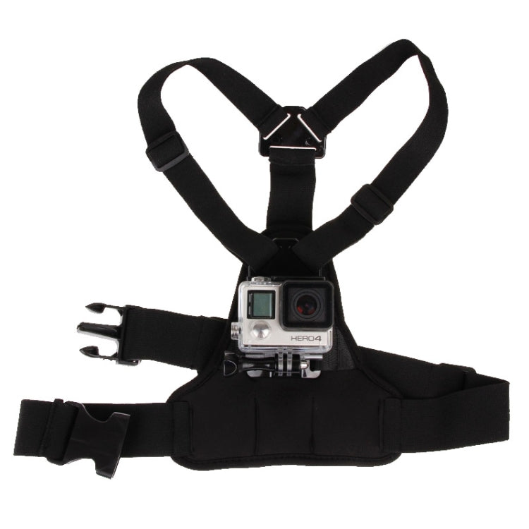 GP26-D Special Sports Shoulders DV Chest Belt for GoPro HERO13 Black / HERO12 / HERO11 /10 /9 /8 /7 /6 /5, Insta360 Ace / Ace Pro, DJI Osmo Action 4 and Other Action Cameras