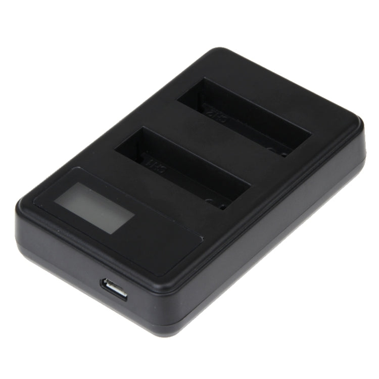 LCD Screen Dual Batteries Charger for GoPro HERO4 (AHDBT-401), Displays Charging Capacity (GP258-C)