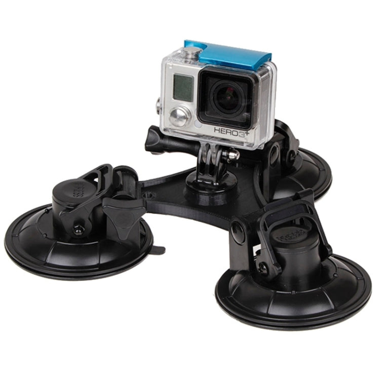 XM70-B Triangle Direction Suction Cup Mount with Hexagonal Screwdriver for GoPro Hero12 Black / Hero11 /10 /9 /8 /7 /6 /5, Insta360 Ace / Ace Pro, DJI Osmo Action 4 and Other Action Cameras