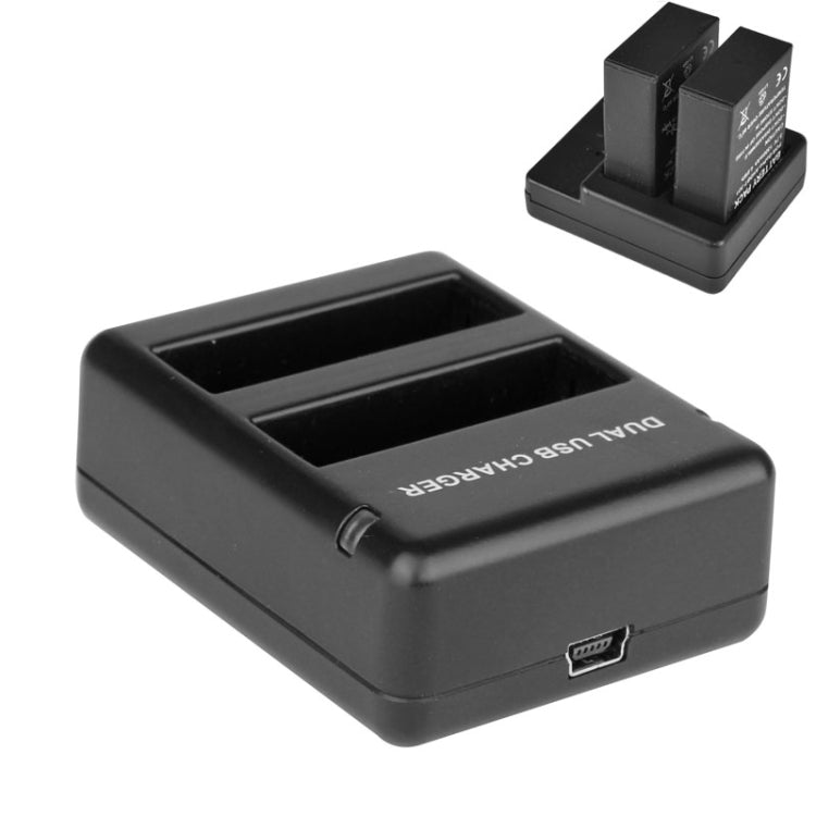 USB Dual Battery Travel Charger for GoPro HERO4 (AHDBT-401) My Store