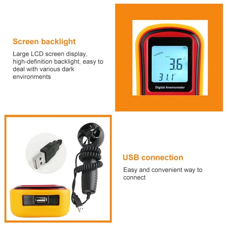 Digital Anemometer (Measurement items: Air Velocity, Air Temperature) My Store