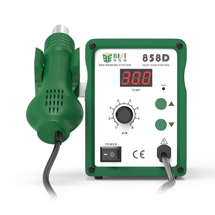 BEST BST-858D+ AC 220V 50Hz 650W LED Displayer Adjustable Temperature Unleaded Hot Air Gun with Helical Wind My Store