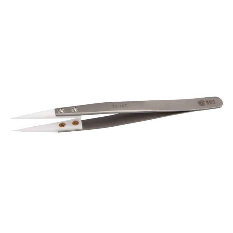 BEST BST-72-MZ 302 Stainless Steel High Temperature Resistance Ceramic Tip Tweezers My Store