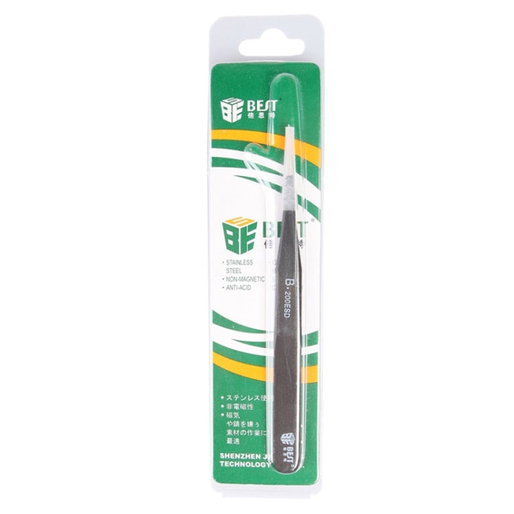 BEST BST-200ESD 202 Stainless Steel Anti-static Tip Tweezers My Store