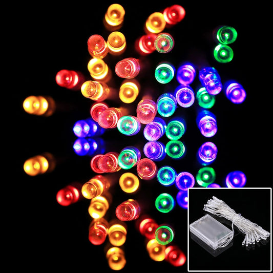 For Christmas Party, 30 LED, RGB Light, 2-Mode Flash, Battery Powered