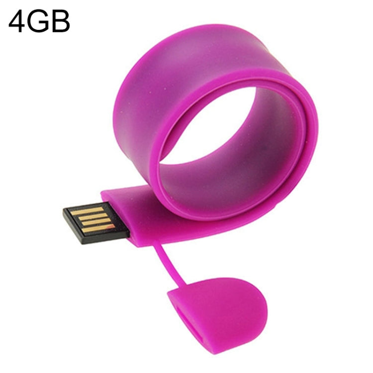 Silicone Bracelet USB Flash Disk with 4GB Memory