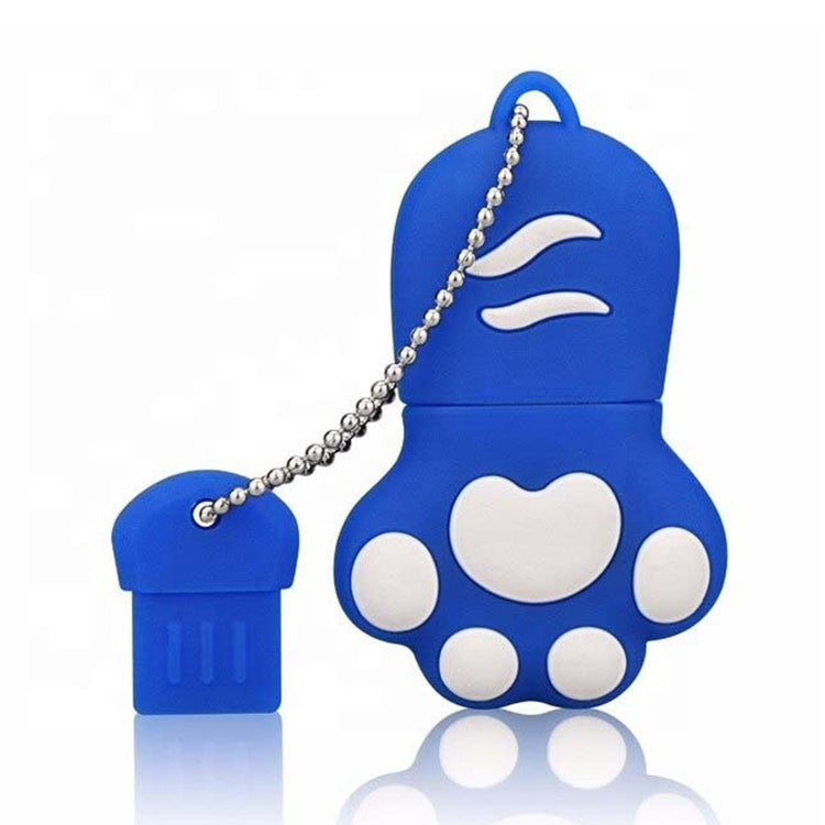 2GB Bear Paw Shaped Silicone USB 2.0 Flash Disk with Anti Dust Cup-Reluova