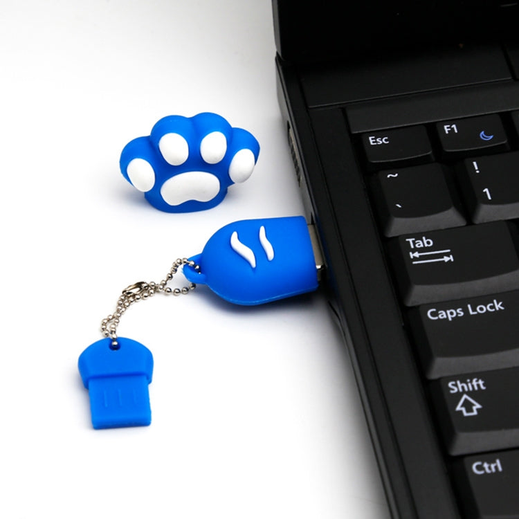 2GB Bear Paw Shaped Silicone USB 2.0 Flash Disk with Anti Dust Cup-Reluova