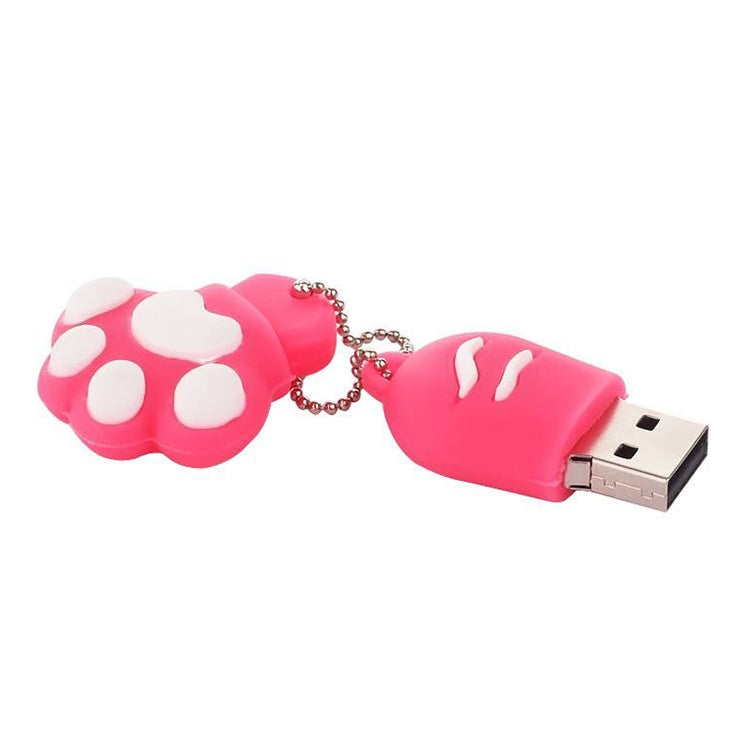 4GB Bear Paw Shaped Silicone USB 2.0 Flash Disk with Anti Dust Cup-Reluova