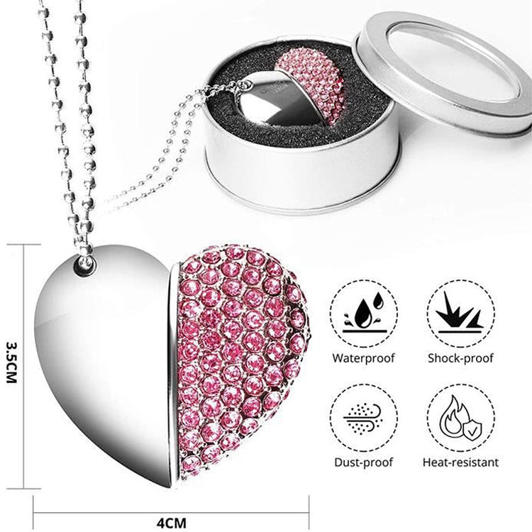 Heart Shaped Diamond Jewelry USB Flash Disk, Special for Valentines Day Gifts My Store