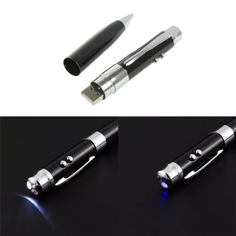 3 in 1 Laser Pen Style USB Flash Disk, Silver (16GB)