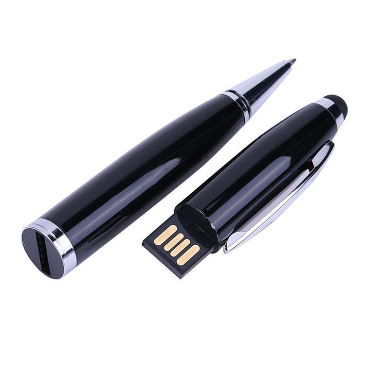 2 in 1 Pen Style USB Flash Disk, Black-Reluova