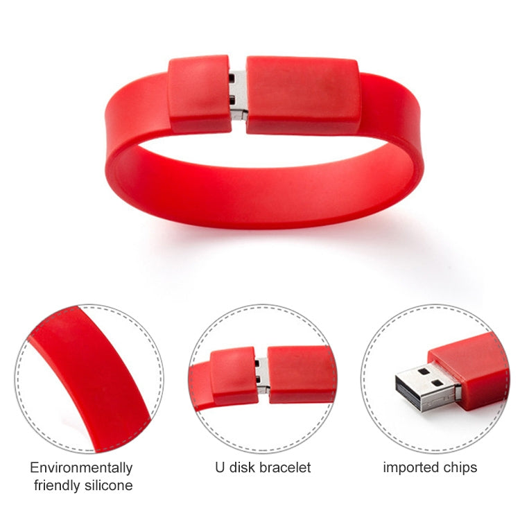 8GB Silicon Bracelets USB 2.0 Flash Disk