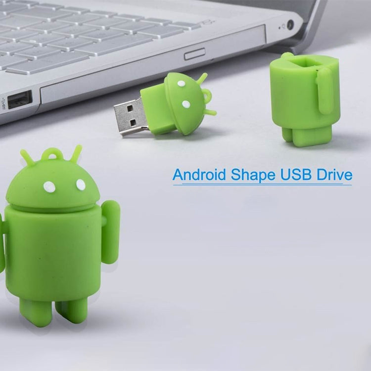 4GB Android Robot Style USB Flash Disk (Green)-Reluova