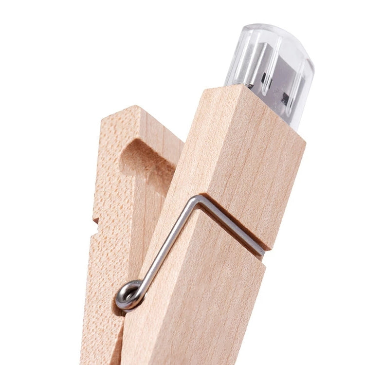 4 GB Wood Clip Style USB Flash Disk