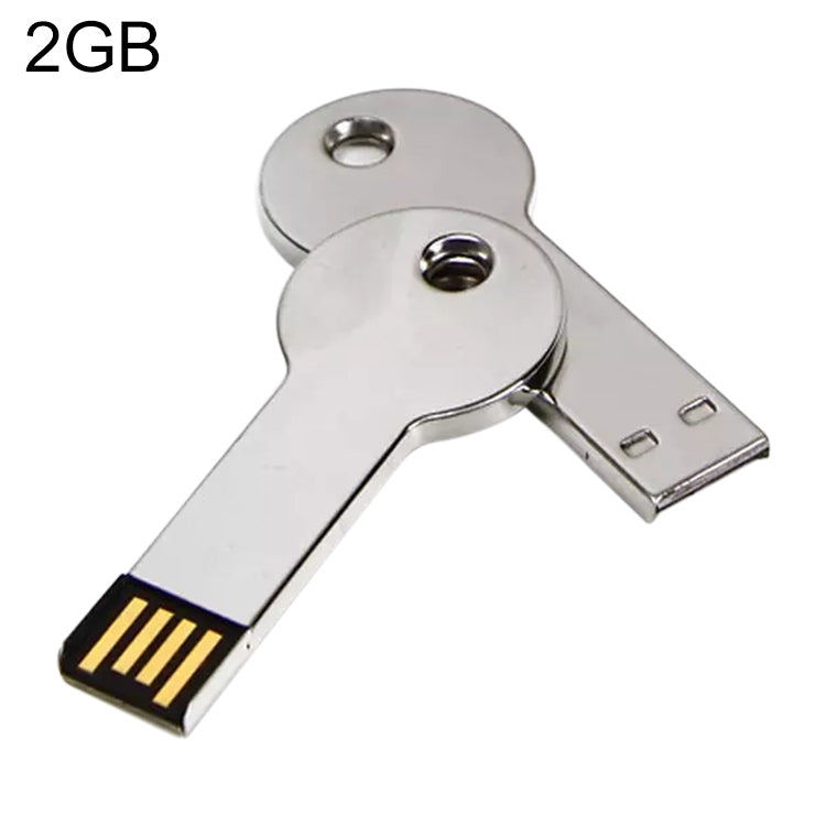 Metal Series Mini USB 2.0 Flash Disk with Keychain (2GB)