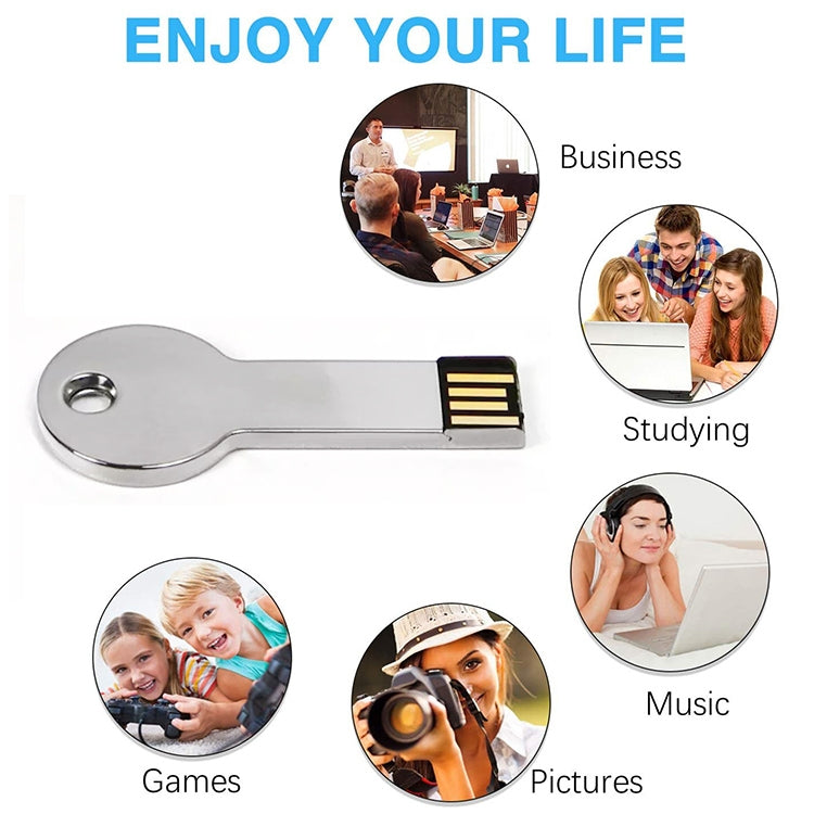 Metal Series Mini USB 2.0 Flash Disk with Keychain (2GB)