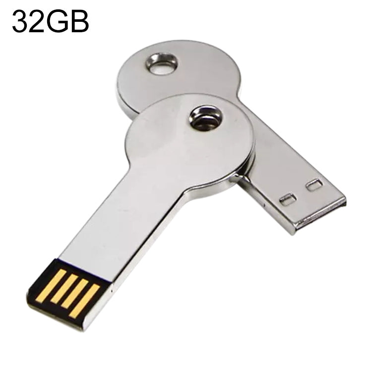 Silver Metal Key Style USB 2.0 Flash Disk (32GB)(Silver) My Store