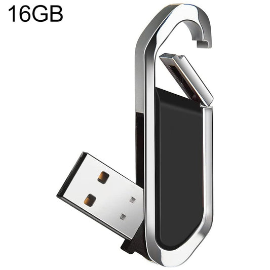 16GB Metallic Keychains Style USB 2.0 Flash Disk (Black)