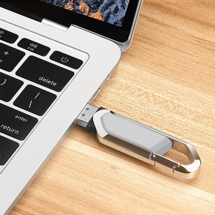 16GB Metallic Keychains Style USB 2.0 Flash Disk (Grey)