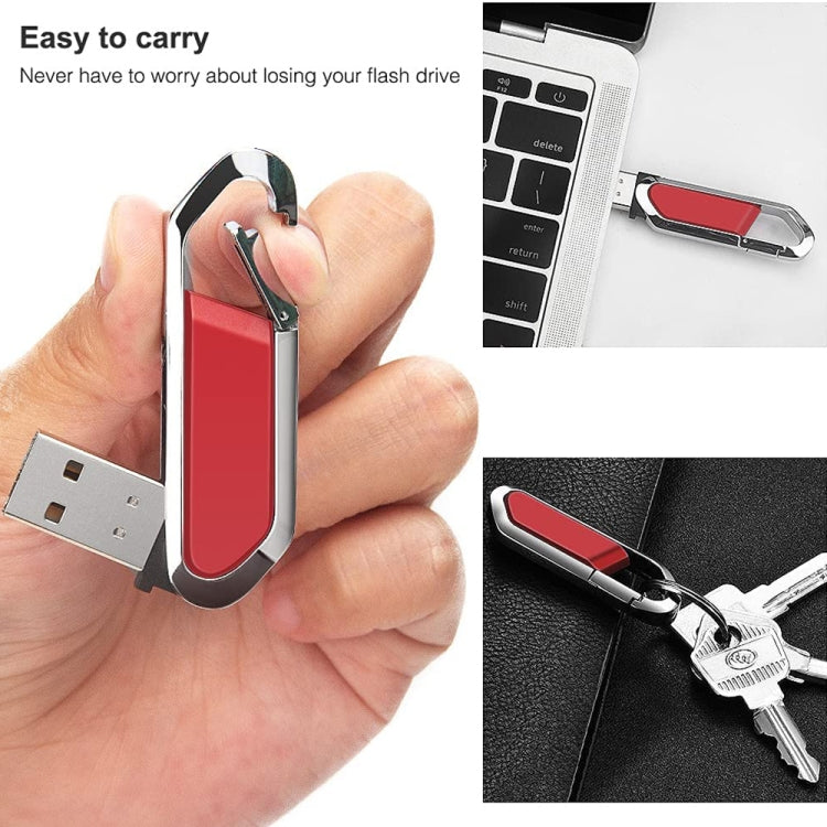 8GB Metallic Keychains Style USB 2.0 Flash Disk (Red) My Store