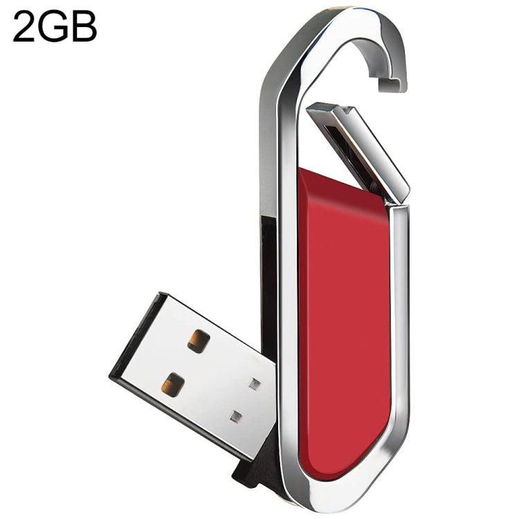 2GB Metallic Keychains Style USB 2.0 Flash Disk (Red)-Reluova