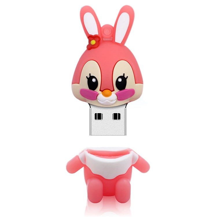 Cartoon Bunny Style Silicone USB 2.0 Flash disk, Special for All Kinds of Festival Day Gifts,Pink (16GB) My Store