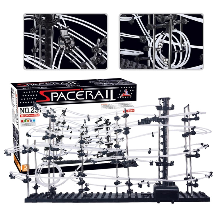 Space Rail , DIY Physics Spacewarp Rollercoaster Model Kit 16,000mm Rail, 342 in 1