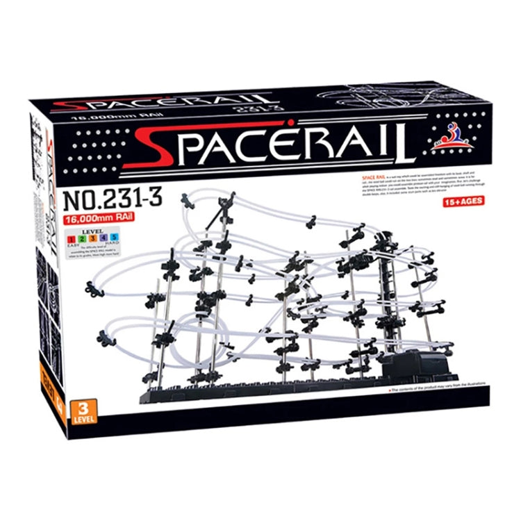 Space Rail , DIY Physics Spacewarp Rollercoaster Model Kit 16,000mm Rail, 342 in 1 Reluova