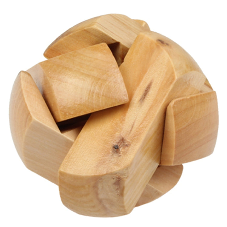 Intelligence Wooden Ball Shaped Pull-Apart IQ Puzzle Magic Cube Toy Reluova