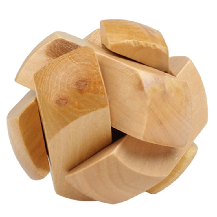 Intelligence Wooden Ball Shaped Pull-Apart IQ Puzzle Magic Cube Toy