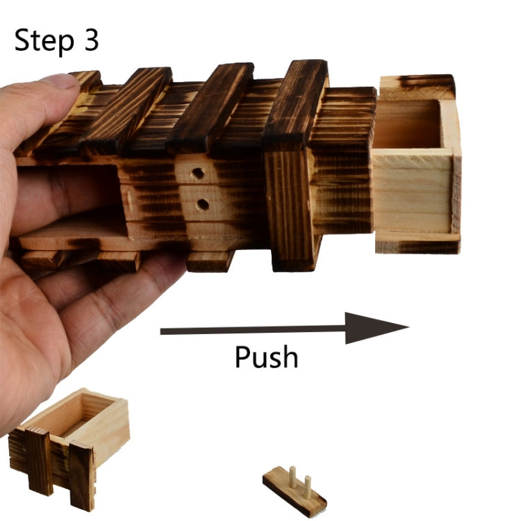 Magic Compartment Wooden Puzzle Box with Secret Drawer, Size: L Reluova