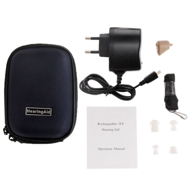 Axon Rechargeable ITE Hearing Aid Sound Amplifier, Support Volume Control (K-88) Reluova