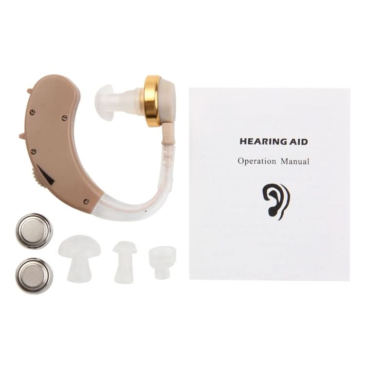 JECPP Behind Ear Sound Amplifier Adjustable Tone Hearing Aid Reluova