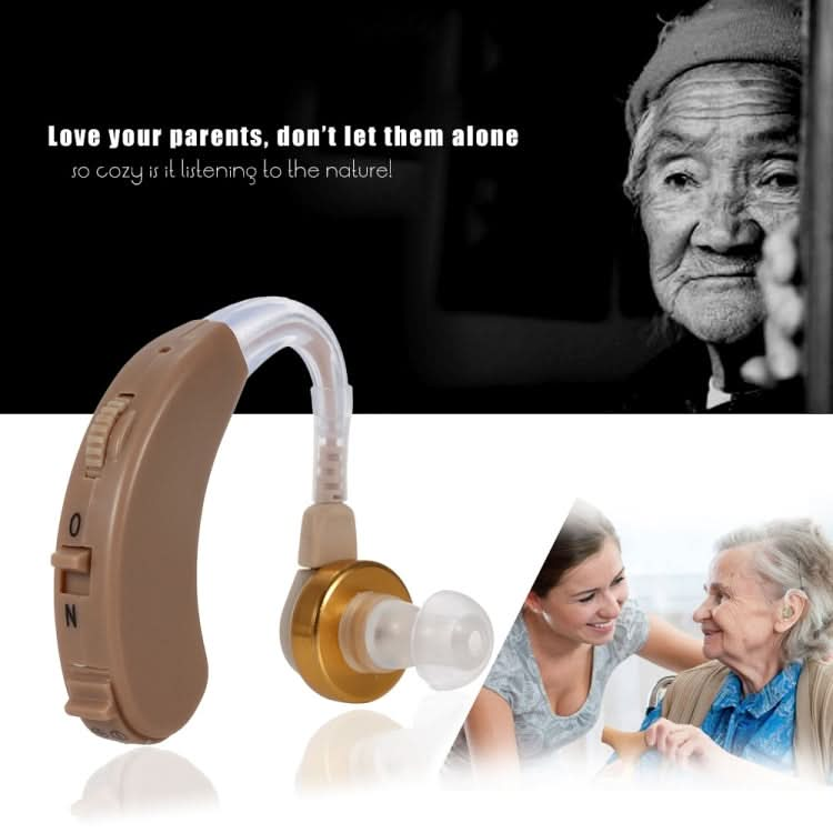 JECPP Behind Ear Sound Amplifier Adjustable Tone Hearing Aid Reluova