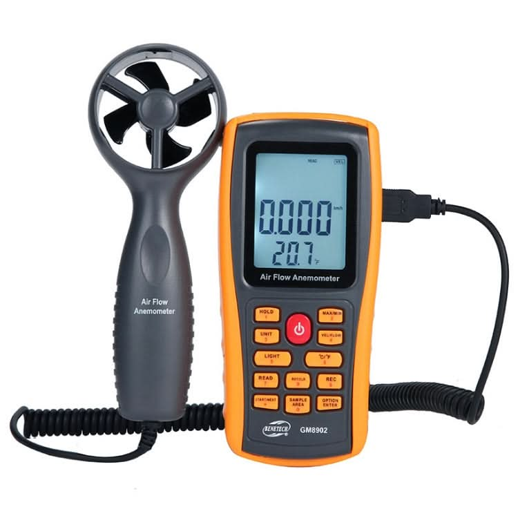 BENETECH GM8902 2.6 Inch LCD Screen Digital Wind Speed Meter Anemometer My Store