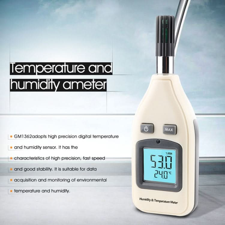 BENETECH GM1362 1.45 Inch Screen Digital Humidity & Temperature Meter Reluova