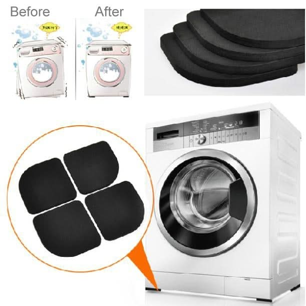 4 PCS Shockproof and Anti-slip Pad Mute Cotton for Washing Machine-Reluova