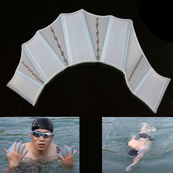 Silicone Swimming Web Fins Hand Flippers Training Gloves, S Reluova